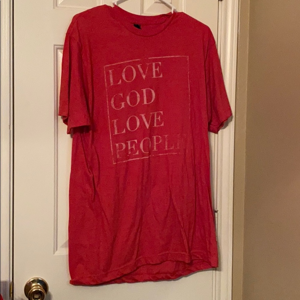 XL Womens Love God Love People shirt